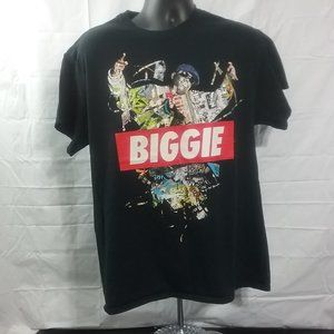 Large Black Biggie Men Tee shirt